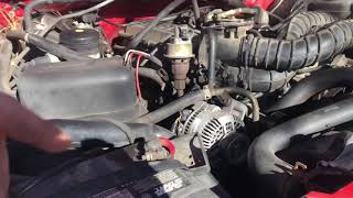 Changing the alternator on a 1995 Ford truck