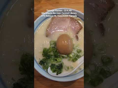 Tamago Ramen no Maruhachi Ra-men. APENAS US$ 14. Caldo de galinha! A gema de ovo estava tão cremosa!