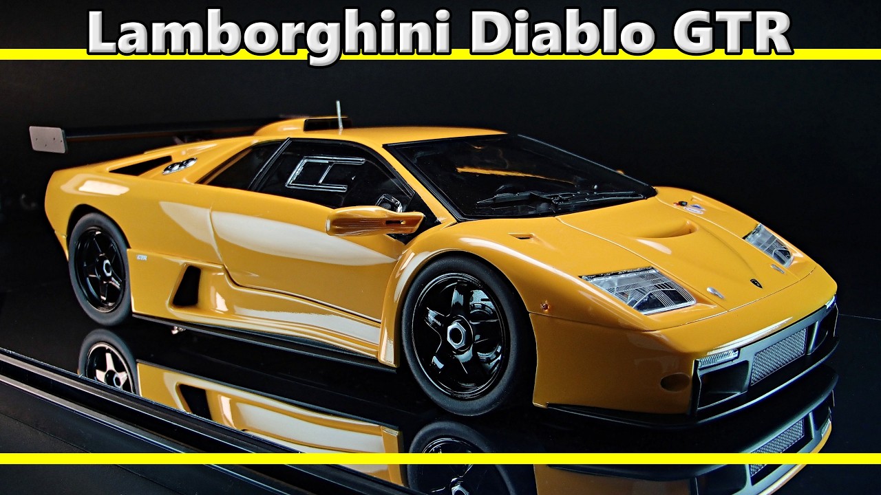 Lamborghini Diablo GTR / Aoshima 1/24 / Scale Model / full build / ASMR