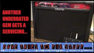 Video thumbnail for Crate FXT120 Service, Repair, and Demo by Dave Tries To Fix Stuff