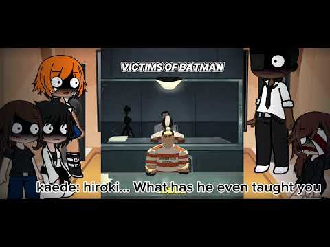 Kokujin no tenkousei react to batman