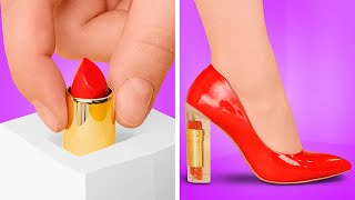 FIX BROKEN HEELS WITH LIPSTICKS || Cool Shoe Hacks You’ve Never Seen Before