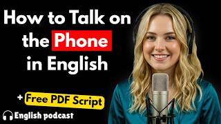 100 Essential Phrases & How to Talk on the Phone in English | English Conversation Practice