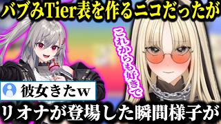 【願望Tier】ホロメンにバブるという謎ティア表を作るニコだったがリオナが来た瞬間ガチになり照れるｗｗｗ【ホロライブ/切り抜き/虎金妃笑虎/響咲リオナ/綺々羅々ヴィヴィ/輪堂 千速/水宮枢/轟はじめ】