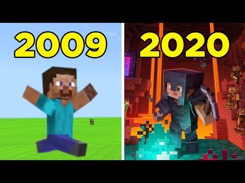Evolution of Minecraft 2009 2020