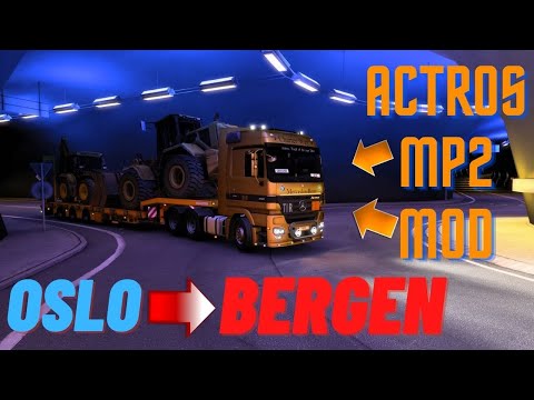 ETS 2 Actros MP2 2660 | 🚨MOD🚨 Scandinavia DLC | Oslo ➡️ Bergen | Logitech G29 Gameplay | 4K