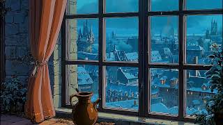 Winter at the Window - Oldies Classic Cartoon - Music coming from another room