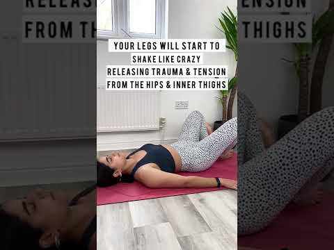 Yoga pose to release tension and trauma from the hips