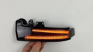 LEDM dynamické smerovky Mercedes, oranžové