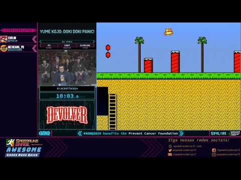 Yume Kojo: Doki Doki Panic! (All Levels) - Restream PT-BR da AGDQ 2019!