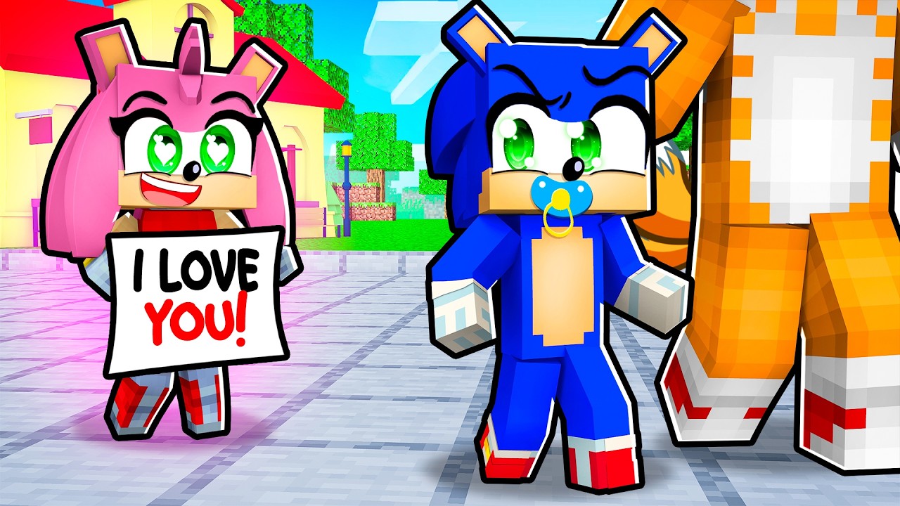 Baby Amy Has A CRUSH On Baby Sonic...