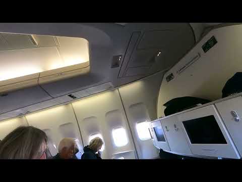 Lufthansa 747-400 General Electric CF6 Engine Startup at Boston