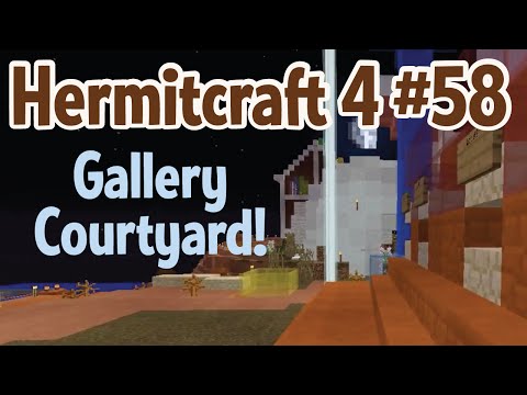 Gallery Courtyard with Cubfan! — Hermitcraft 4 ep 58
