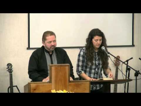 Worship leader David Ritter preaching in Betanija church, Čakovec, Croatia