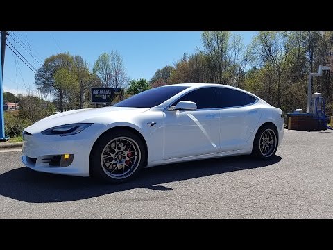Hacked-Up Tesla P100D + BBS Wheels!