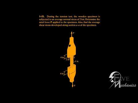 Problem 1-51/1-52/1-53/ Engineering Mechanics Materials.