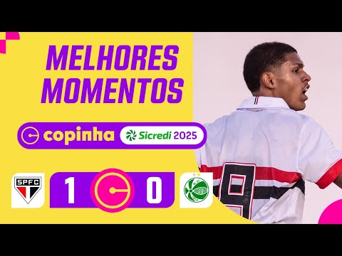 Gols e lances de São Paulo x Juventude-RS