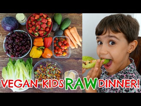 VEGAN KIDS RAW DINNER | NUT/SESAME FREE DRESSING RECIPE