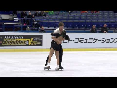 ISU 2014 Jr Grand Prix Ostrava Pairs Short Program Lina FEDOROVA / Maxim MIROSHKIN RUS