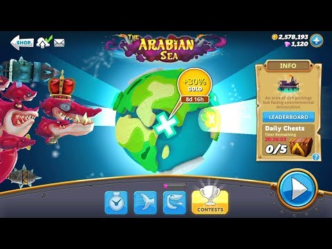 THE FRENZY in ARABIAN SEA MAP ! - Hungry Shark World