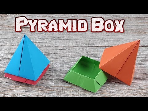 Origami Pyramid Box Paper | How To Making An Easy Pyramid Tutorial | DIY Paper Box Craft Idea