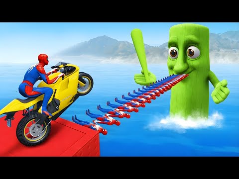 GTA V Spider-Man Rescue iron man vs Brainrot l Epic GTA 5 Superhero Battle with batman