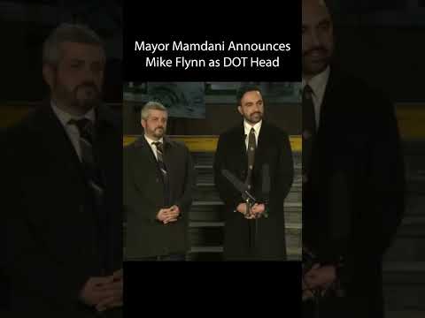 Mayor Zohran Mamdani Announces DOT Head Mike Flynn at Swearing-In