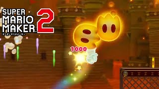 [マリオメーカー2] 赤い炎の城 (Castle of Fire - [Super Mario Maker2])