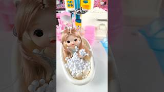 Satisfying with Unboxing & Review Miniature Bathtub | ASMR Video no music #asmrtoys #cutebaby