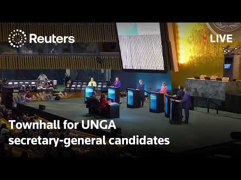 Video Thumbnail: LIVE: UN hosts townhall with secretary-general candidates