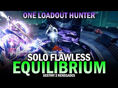 Solo Flawless Equilibrium Dungeon (One Loadout Hunter) [Destiny 2]