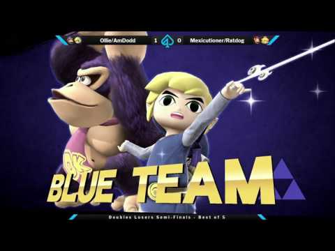 Gambit April Doubles Losers Semis - Ollie/AmDodd (Blue) vs Mexicutioner/Ratdog (Red)