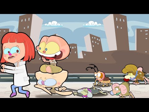 Mongo e Drongo: Os bichinhos de Mongo e Drongo na Escolinha. Mongo e Drongo mendigos com os pets