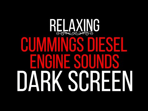 10 HRS OF BLISSFUL CUMMIN'S DIESEL ENGINE SOUNDS FOR RELAXATION, SLEEP, ASMR, STUDY ( DARK SCREEN )