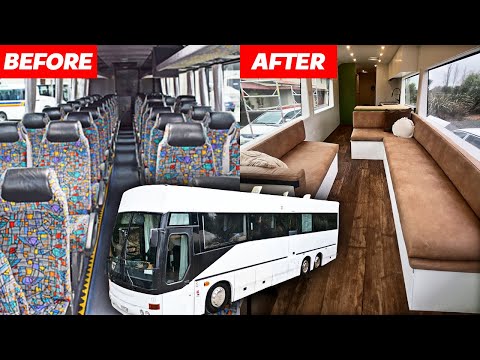 🌟BUS CONVERSION FULL BUILD 🚌 2 years start to finish 🔨 DIY for family