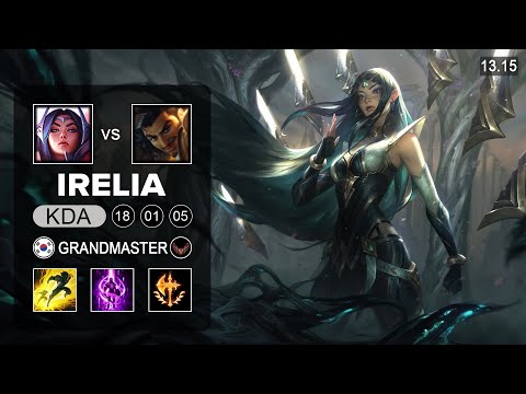Irelia vs Akshan Top - KR Grandmaster - Patch 13.15 Season 13