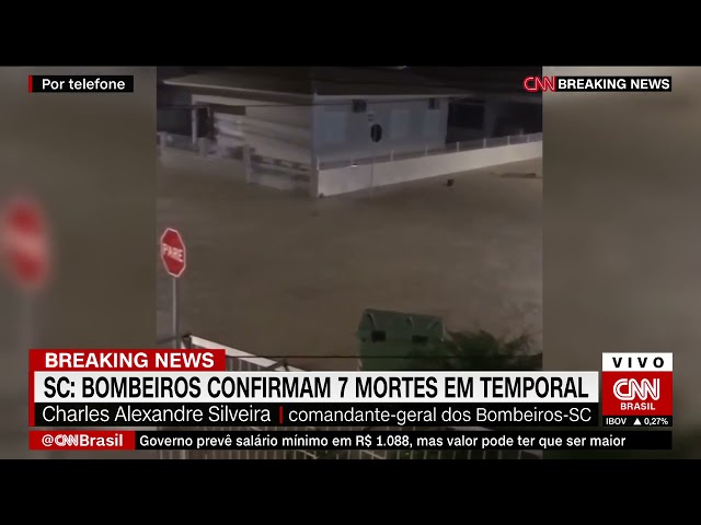 Tempestade em Santa Catarina deixa mortos e desaparecidos