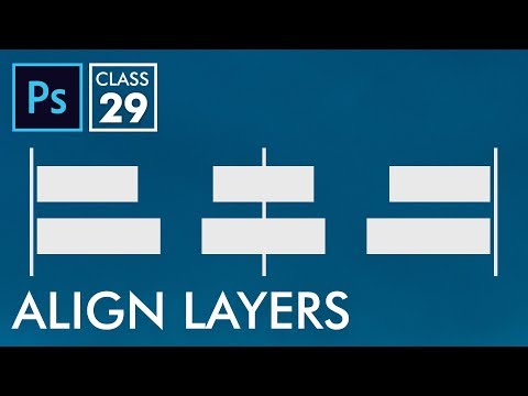 Align Layers Adobe Photoshop for Beginners Class 29 Urdu Hindi Eng Sub