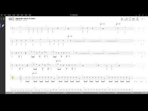 Sguardo verso il cielo ( Le orme ) ,Tablatura e base Senza Basso - Backing bass track - NO BASS