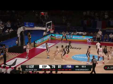 Un triple que vale ORO. Así fue la brutal REMONTADA de ESPAÑA en el Europeo sub-18 de baloncesto