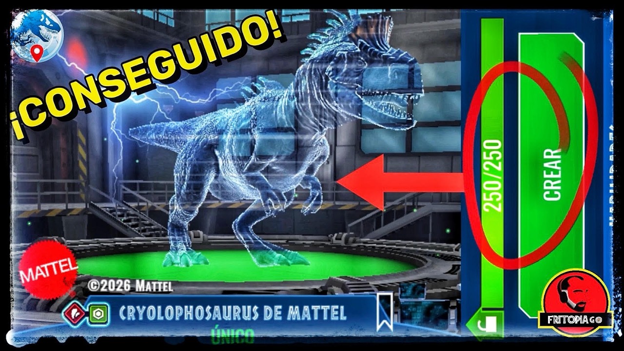 EVENTO ISLA y CRYOLOPHOSAURUS MATTEL en JURASSIC WORLD ALIVE