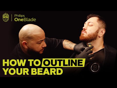 How to outline your beard | Philips OneBlade Tutorials mit gob b & SROXORS