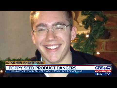 "Unwashed" or "raw" poppy seed products contain lethal levels of morphine