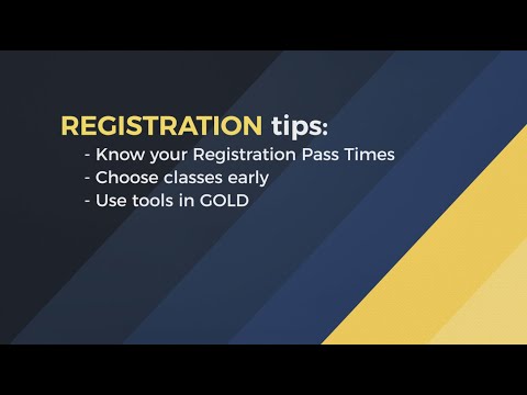 Gold 101 Schedule Planning