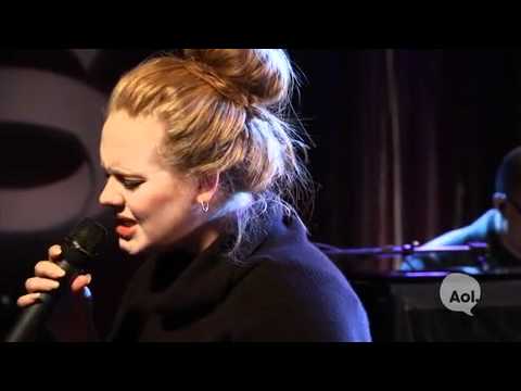 Adele- Someone like you (AOL Sessions LIVE)