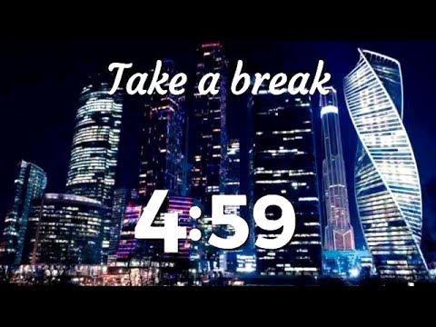 5 Minutes Break Cityscape Timer & Music- Deep Thinking - Studying - Reading - Pomodoro technique