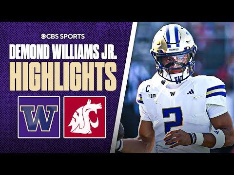 Demond Williams Jr. scores 5 total touchdowns in Win vs. Washington State in Apple Cup | Highlights