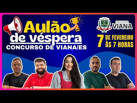 REVISÃO DE VÉSPERA PARA VIANA/ES 2026 - Instituto Consulplan