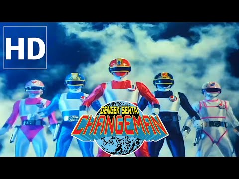 Dengeki Sentai Changeman Henshin and Roll Call (HD - 60fps)