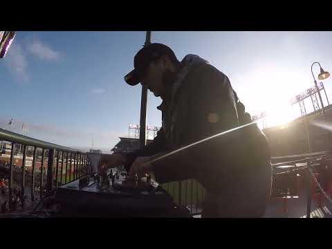 DJ David Carvalho playing at the San Francisco Giants Game